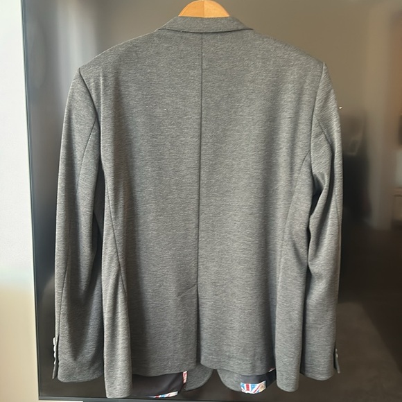 7 Downie St. Men’s Knit Jersey Stretch Gray Blazer Casual Sport Size am - Picture 8 of 17